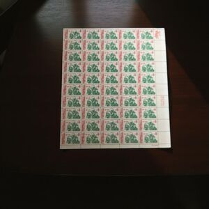 Vintage MNH 1969 Scott #1382 College Football 6 Cent Stamp Sheet of 50 Stamps